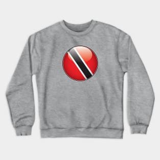 Trinidad and Tobago National Flag Glossy Button Crewneck Sweatshirt